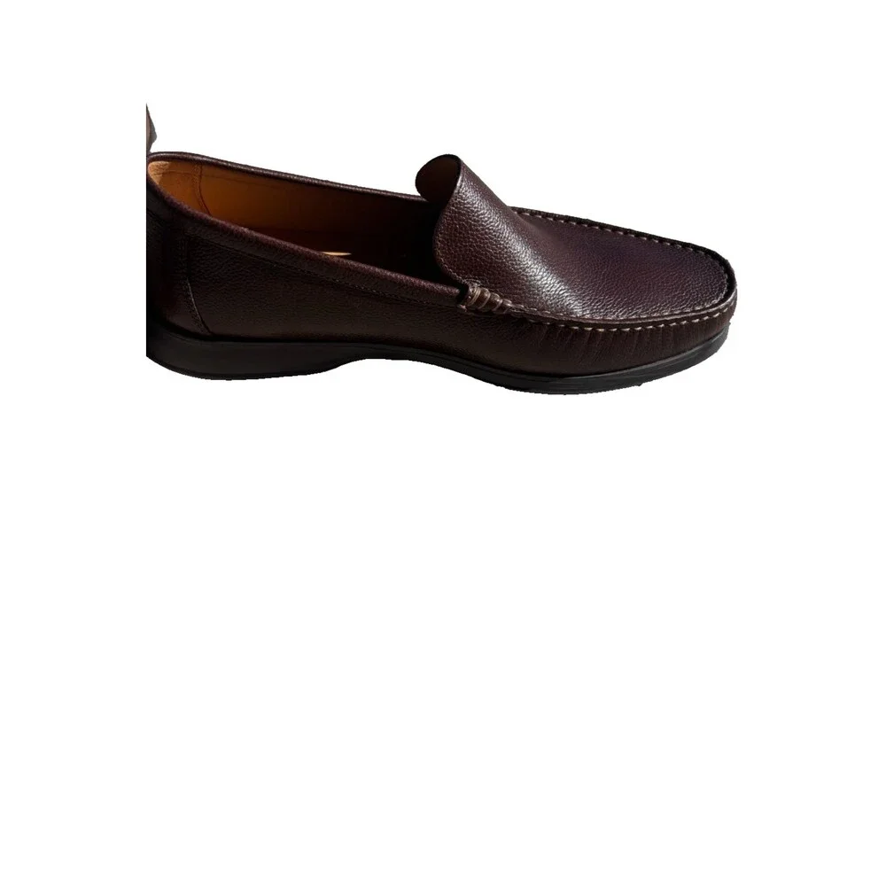 Mephisto Henri Brown Pebbled Leather Slip-On Loafer Moccasin Men's US 10.5